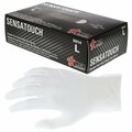 Mcr Safety SensaTouch, Vinyl Disposable Gloves, 3 mil Palm, Vinyl, Powder-Free, XL, 1000 PK, Clear 5014XL